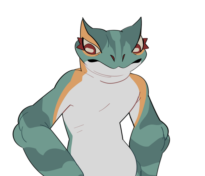 Example of half-body